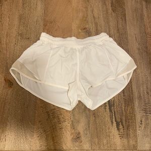 White lululemon shorts